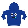 Toddler boys fleece hoodie. BLUE face. RAINBOW MONSTER Cool Kiddo 20