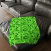 Minecraft Animal. Velveteen Minky Blanket (Two-sided print) Black background. Cool Kiddo 58