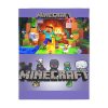 Minecraft. Velveteen Minky Blanket (Two-sided print) Black Lilac Cool Kiddo 50