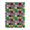 Minecraft faces. Velveteen Minky Blanket (Two-sided print) Cool Kiddo 50
