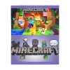 Minecraft. Velveteen Minky Blanket (Two-sided print) Black Lilac Cool Kiddo 42
