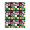 Minecraft faces. Velveteen Minky Blanket (Two-sided print) Cool Kiddo 60