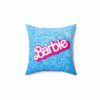 Barbie and Ken Logo Glitter Pink Double-Sided Printed Cushion Cool Kiddo 30