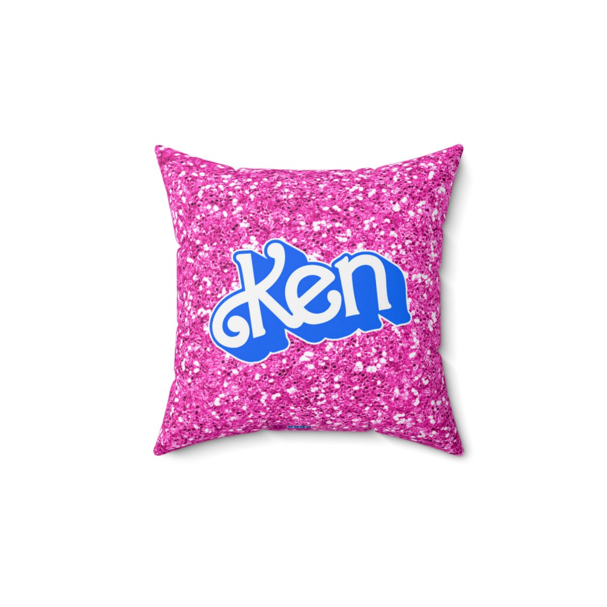 Barbie and Ken Logo Glitter Pink Double-Sided Printed Cushion Cool Kiddo 16