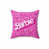 Barbie Glitter Simulation Pink Cushion: Double-Sided Sparkle for Stylish Comfort Cool Kiddo 36