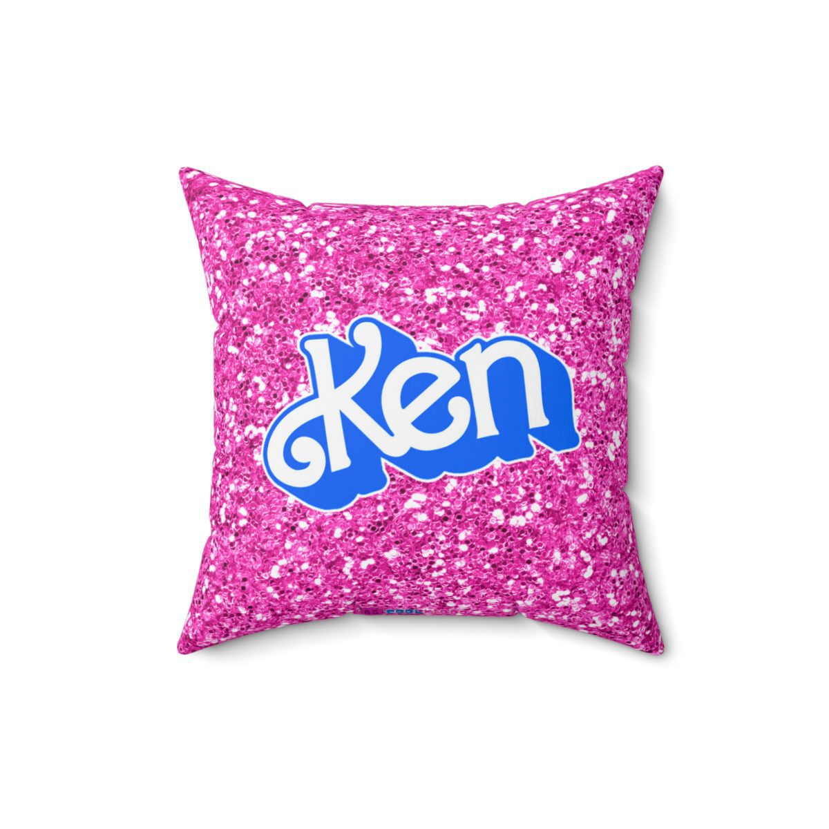 Barbie and Ken Logo Glitter Pink Double-Sided Printed Cushion Cool Kiddo 20