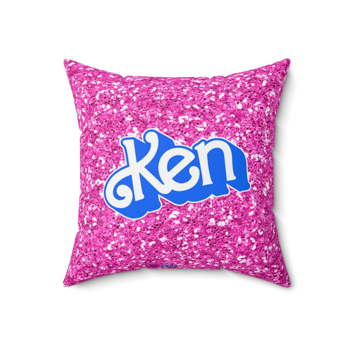 Barbie and Ken Logo Glitter Pink Double-Sided Printed Cushion Cool Kiddo 10