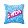 Barbie and Ken Logo Glitter Pink Double-Sided Printed Cushion Cool Kiddo 38