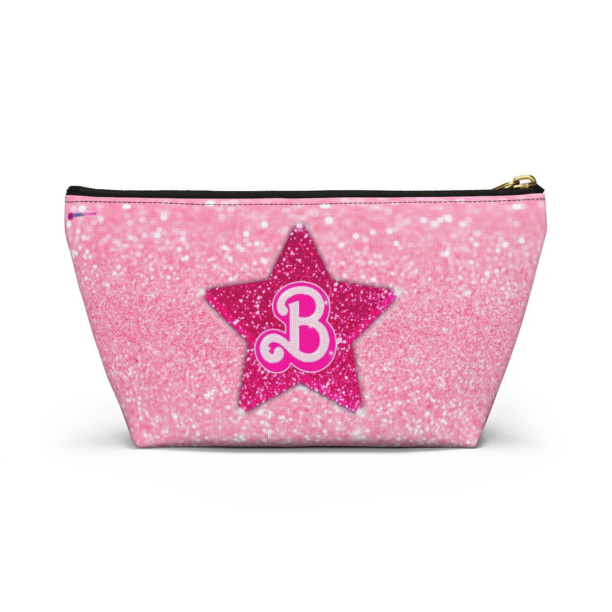 Barbie Logo Star Glitter Pink Simulation Accessory Pouch w T-bottom Cool Kiddo 24