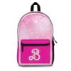 Pink and Fuchsia Barbie Movie Backpack With Stars and Hearts Cool Kiddo 20