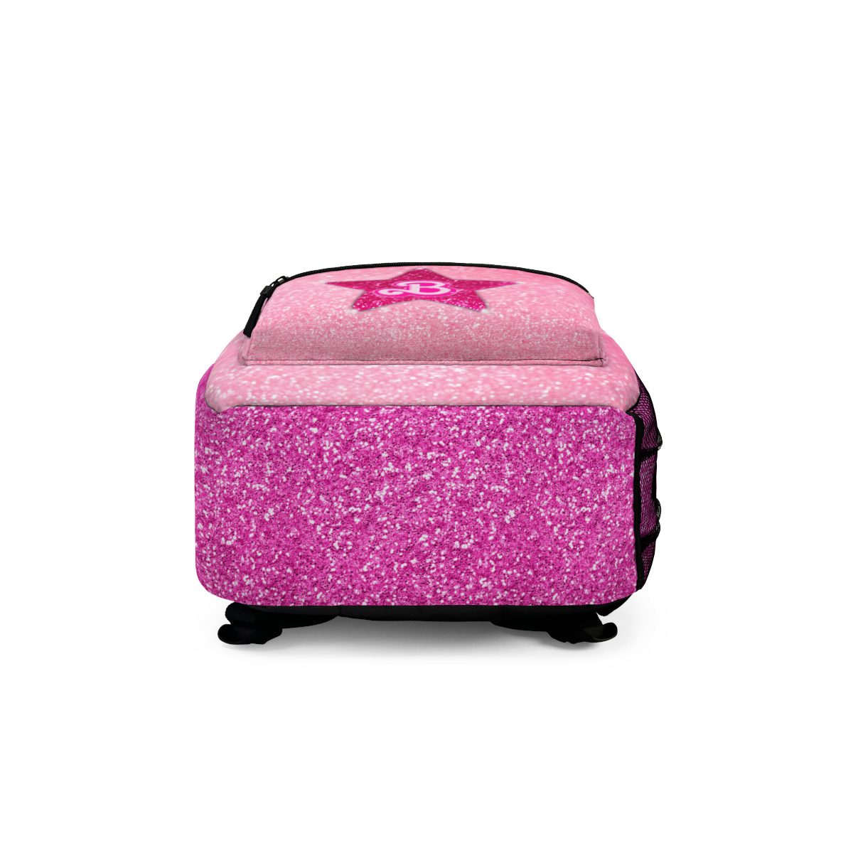 Barbie Glitter Starshine: Pink Backpack with Sparkling Logo on Front Pocket Cool Kiddo 18