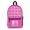 Pink 2023 Barbie Movie Logo Backpack for School Cool Kiddo 20