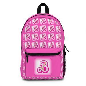 Pink 2023 Barbie Movie Logo Backpack for School