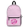 Barbie Logo Circle Pink Backpack Cool Kiddo 20