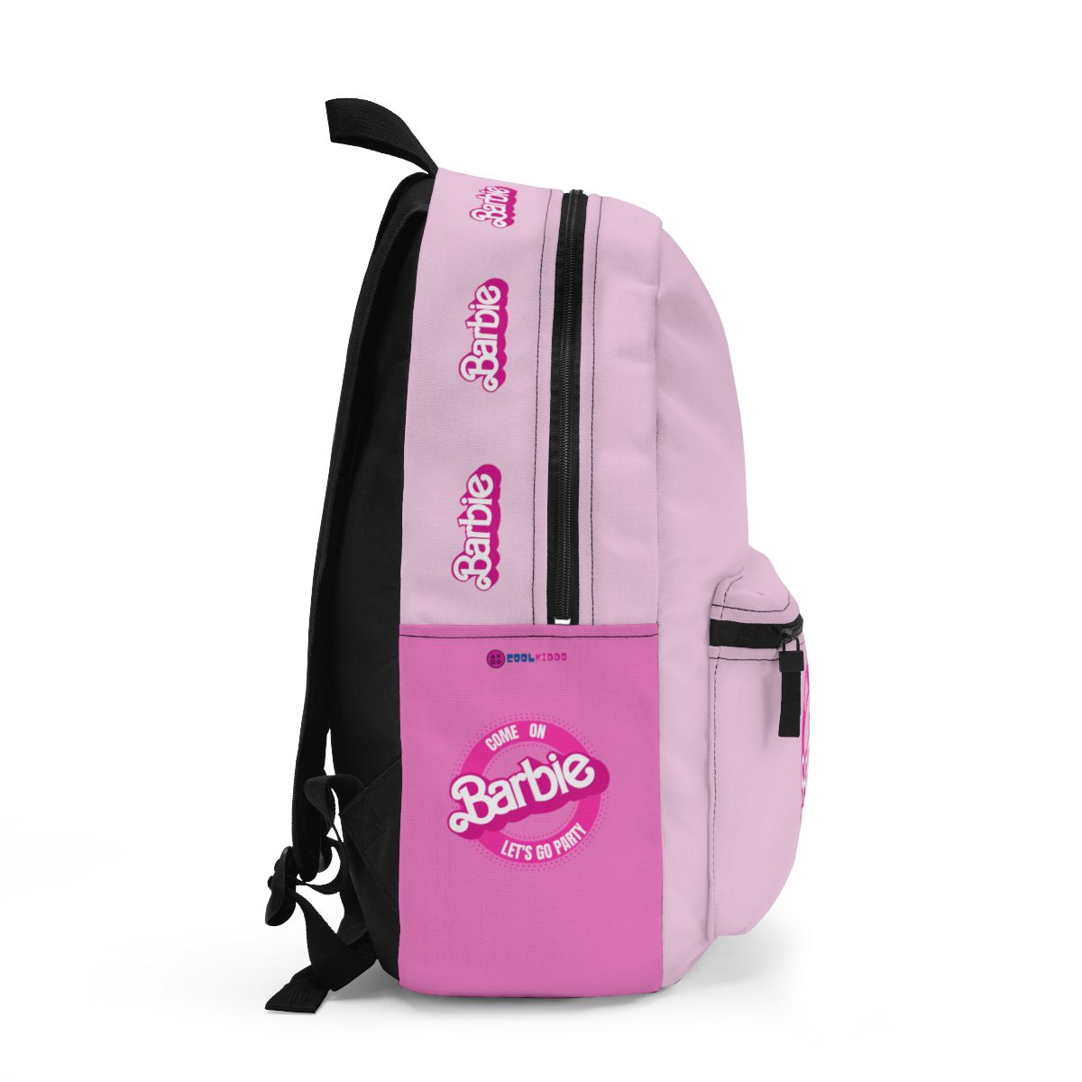 Barbie Logo Circle Pink Backpack Cool Kiddo 12