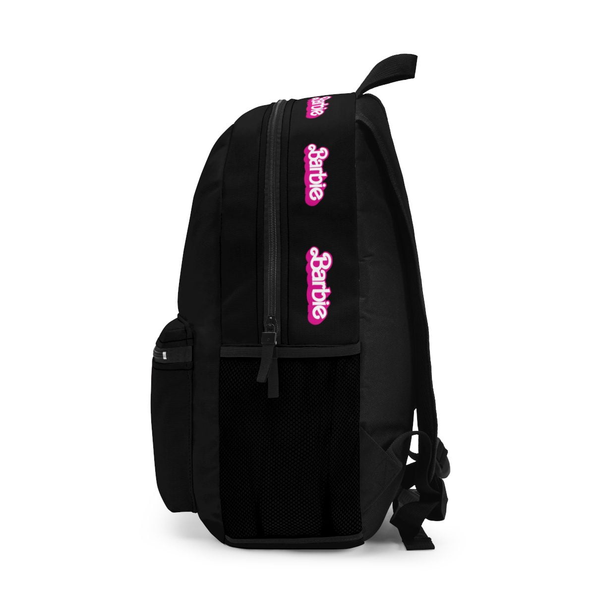 Black Backpack with Circular Classic Barbie Logo Cool Kiddo 14