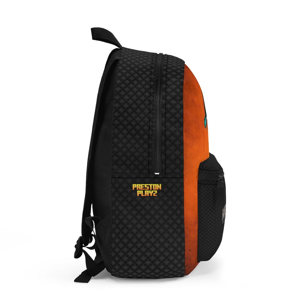 Preston Playz Minecraft Orange and Black Backpack Cool Kiddo 12