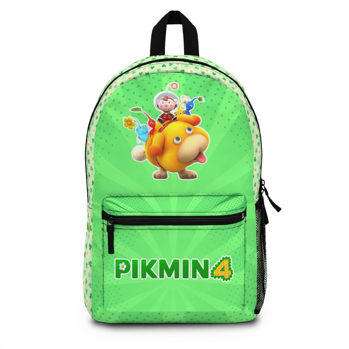 PIKMIN 4 Video Game Light Green Backpack Cool Kiddo