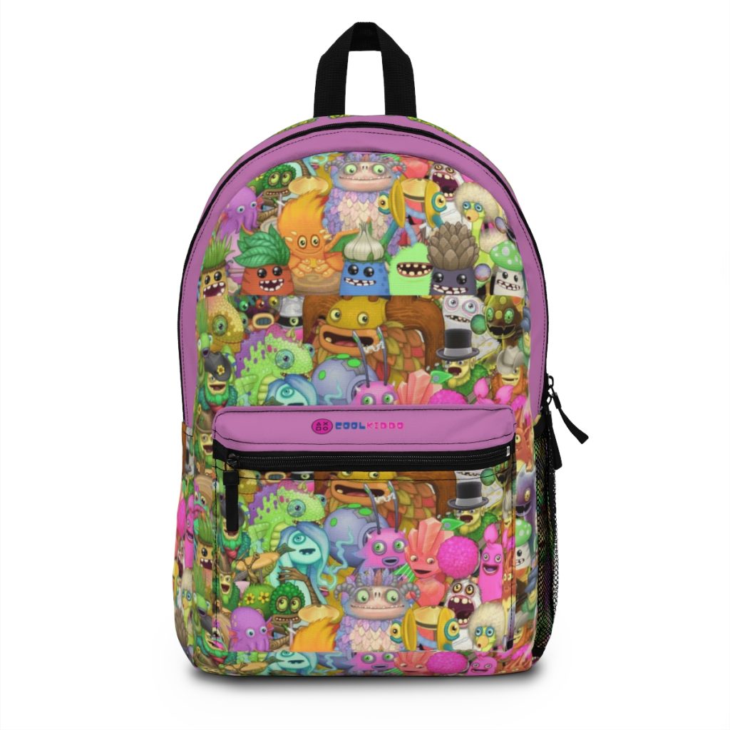My Singing Monsters, Characters Texture and Purple Backpack Cool Kiddo My Singing Monsters, Characters Texture and Purple Backpack