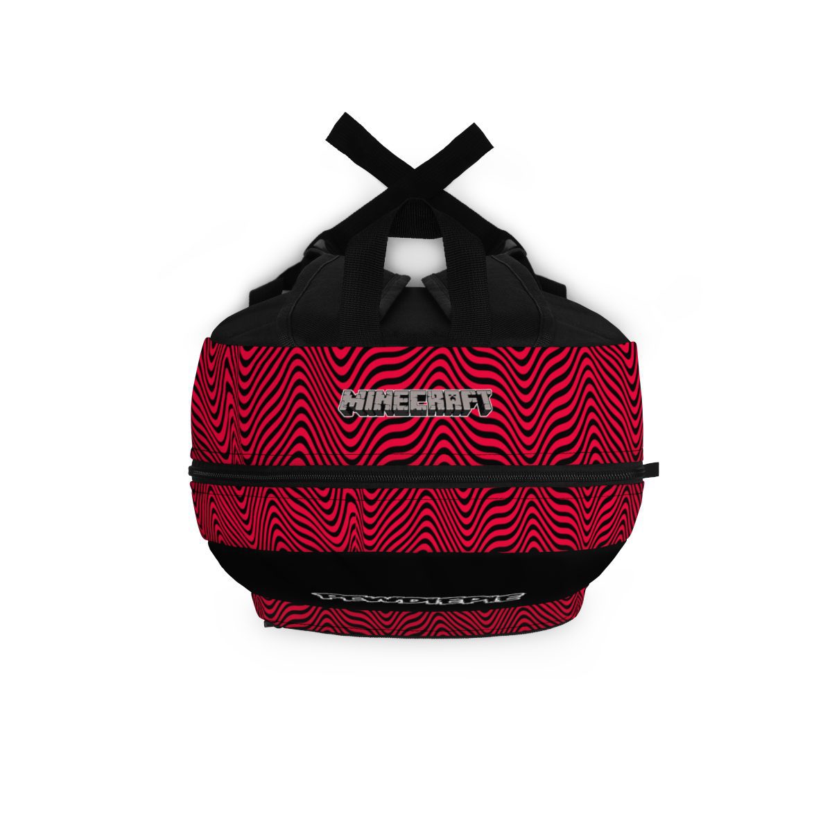 Minecraft Pewdiepie Logo and Symbol Black and Red Backpack Cool Kiddo 16