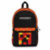 Preston Playz Minecraft Orange and Black Backpack for School Cool Kiddo 20