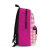 Barbie School Chic: Magenta and White Grid Kids Backpack Cool Kiddo 22