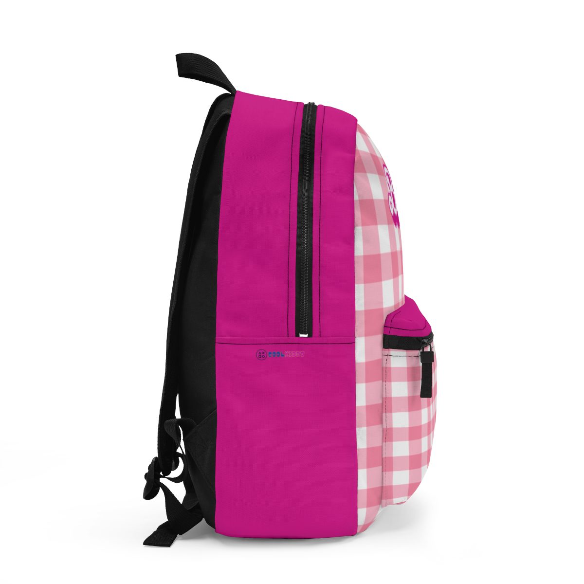 Barbie School Chic: Magenta and White Grid Kids Backpack Cool Kiddo 12