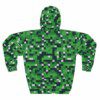 Green Minecraft Big Pixels Texture Unisex Pullover Hoodie (All Over Print) Cool Kiddo 22