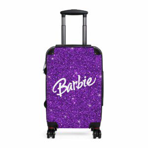 Barbie Magic Suitcase Purple Glitter Simulation Carry On Suitcase Cool Kiddo