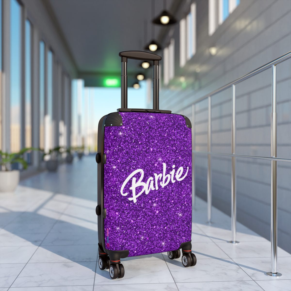 Barbie Magic Suitcase Purple Glitter Simulation Carry On Suitcase Cool Kiddo 14