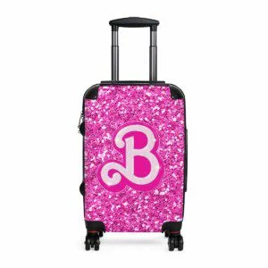 Barbie Magic Suitcase Fuchsia Glitter Simulation Carry On Suitcase Cool Kiddo