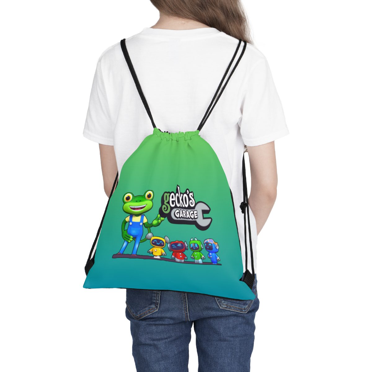 Gecko’s Garage Animated Series Outdoor Drawstring Bag Cool Kiddo 16