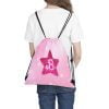 Barbie Glitter Starshine: Pink Sparkling Logo Drawstring Bag Cool Kiddo 26