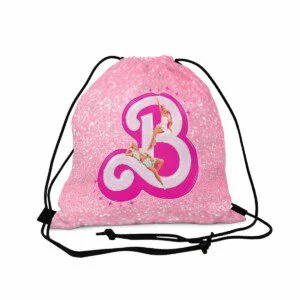 Barbie 2023 Movie Outdoor Drawstring Bag Cool Kiddo