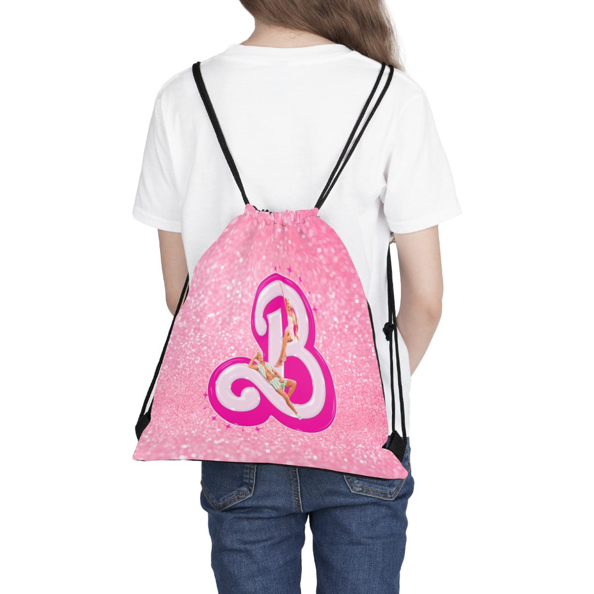 Barbie 2023 Movie Outdoor Drawstring Bag Cool Kiddo 16