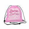 Barbie Logo Pink Outdoor Drawstring Bag Cool Kiddo 24
