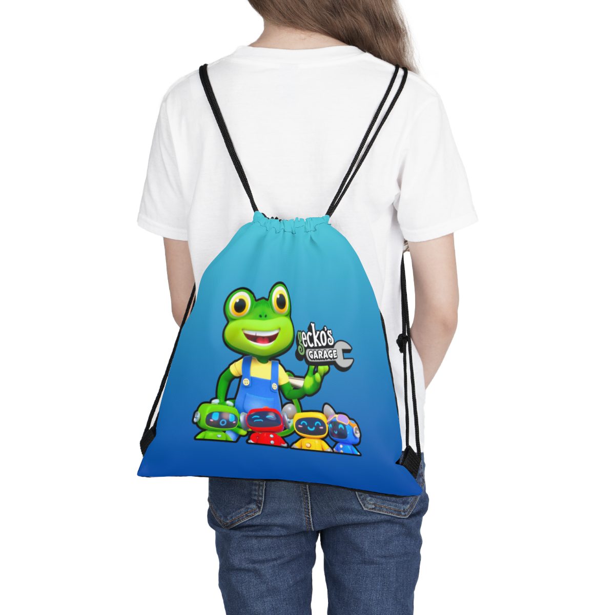 Blue Gecko’s Garage Outdoor Drawstring Bag Cool Kiddo 16