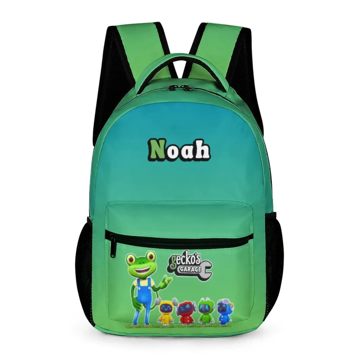 Green Gecko’s Garage Backpack with characters on front pocket Cool Kiddo 10