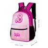 Fuchsia and Pink Three Piece Set: Backpack. Lunch Bag and Pencil Pouch Customizable Barbie Movie Backpack for School Cool Kiddo 34