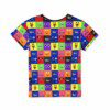 Rainbow Friends Monsters Grid Kids Sports Jersey (All Over Print) Cool Kiddo 34
