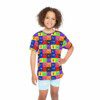 Rainbow Friends Monsters Grid Kids Sports Jersey (All Over Print) Cool Kiddo 36