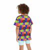 Rainbow Friends Monsters Grid Kids Sports Jersey (All Over Print) Cool Kiddo 40