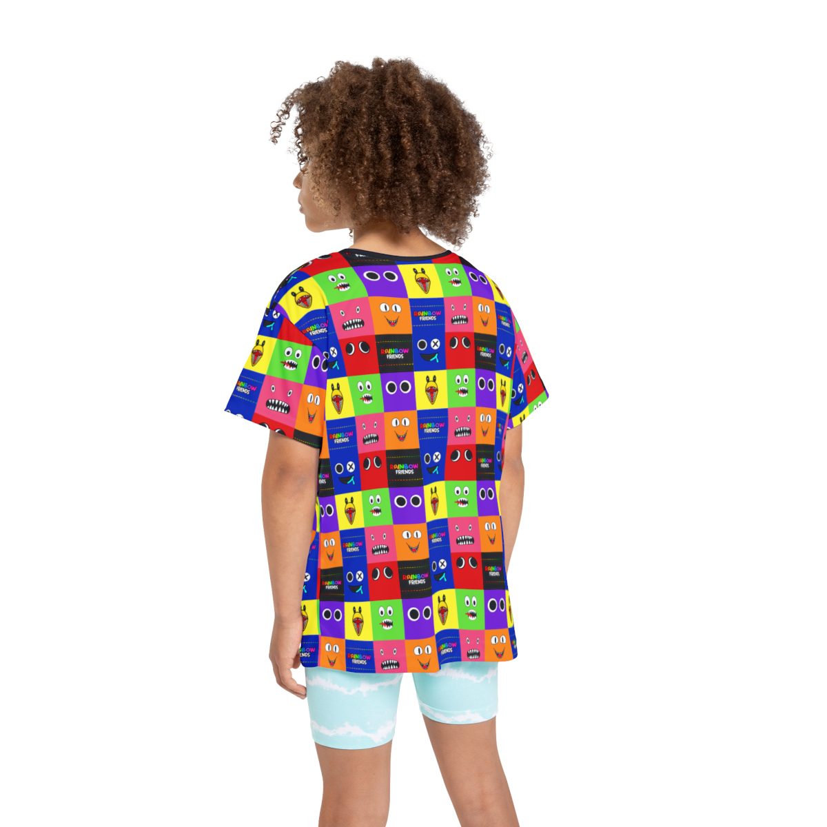 Rainbow Friends Monsters Grid Kids Sports Jersey (All Over Print) Cool Kiddo 20