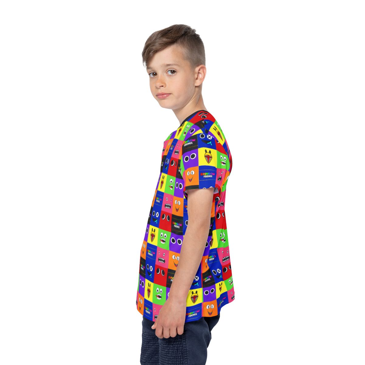 Rainbow Friends Monsters Grid Kids Sports Jersey (All Over Print) Cool Kiddo 22