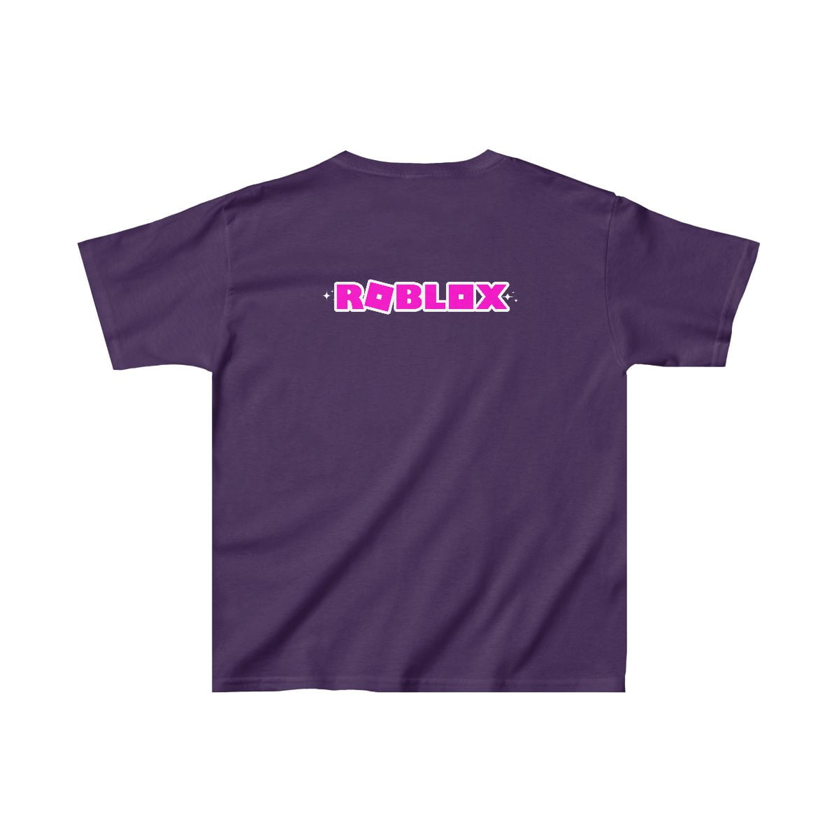 Roblox Girl Pink Kids Heavy Cotton™ Tee With Characters On Front and Roblox Logo in the Back Cool Kiddo 20