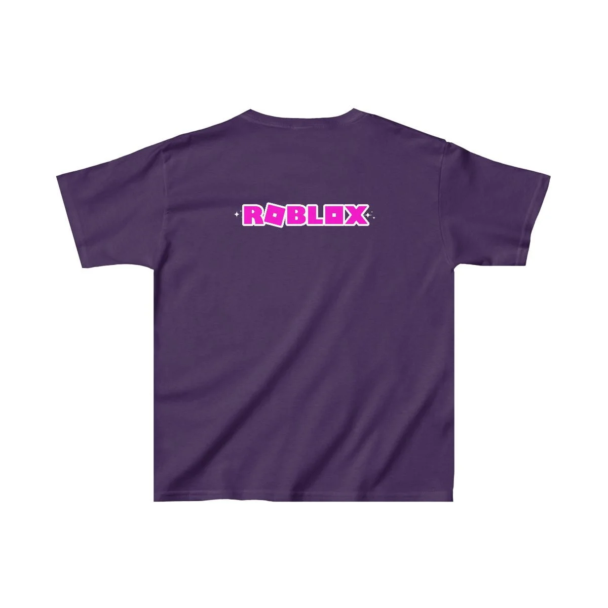 Roblox Girl Pink Kids Heavy Cotton™ Tee With Characters On Front and Roblox Logo in the Back Cool Kiddo 20