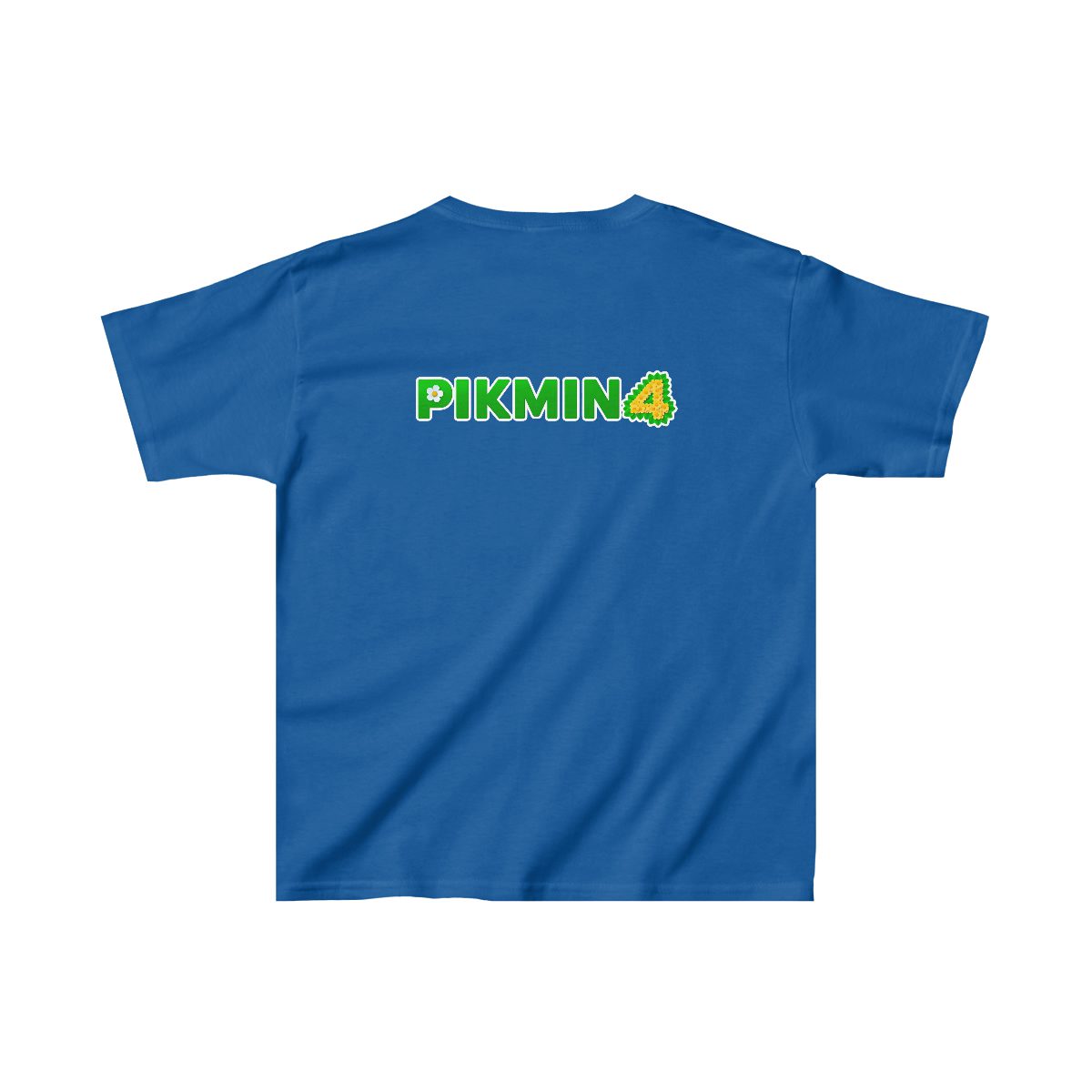 Pikmin 4 Kids Heavy Cotton™ Tee with Characters in the Front and Logo in the Back Cool Kiddo 12
