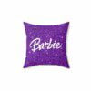 Purple Glitter Simulation Barbie Cushion Cool Kiddo 24