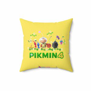 Pikmin 4 Yellow and Light Green Cushion (Double-Sided) Cool Kiddo