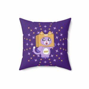 Foxy Lankybox Purple Cushion Double-Sided Cool Kiddo